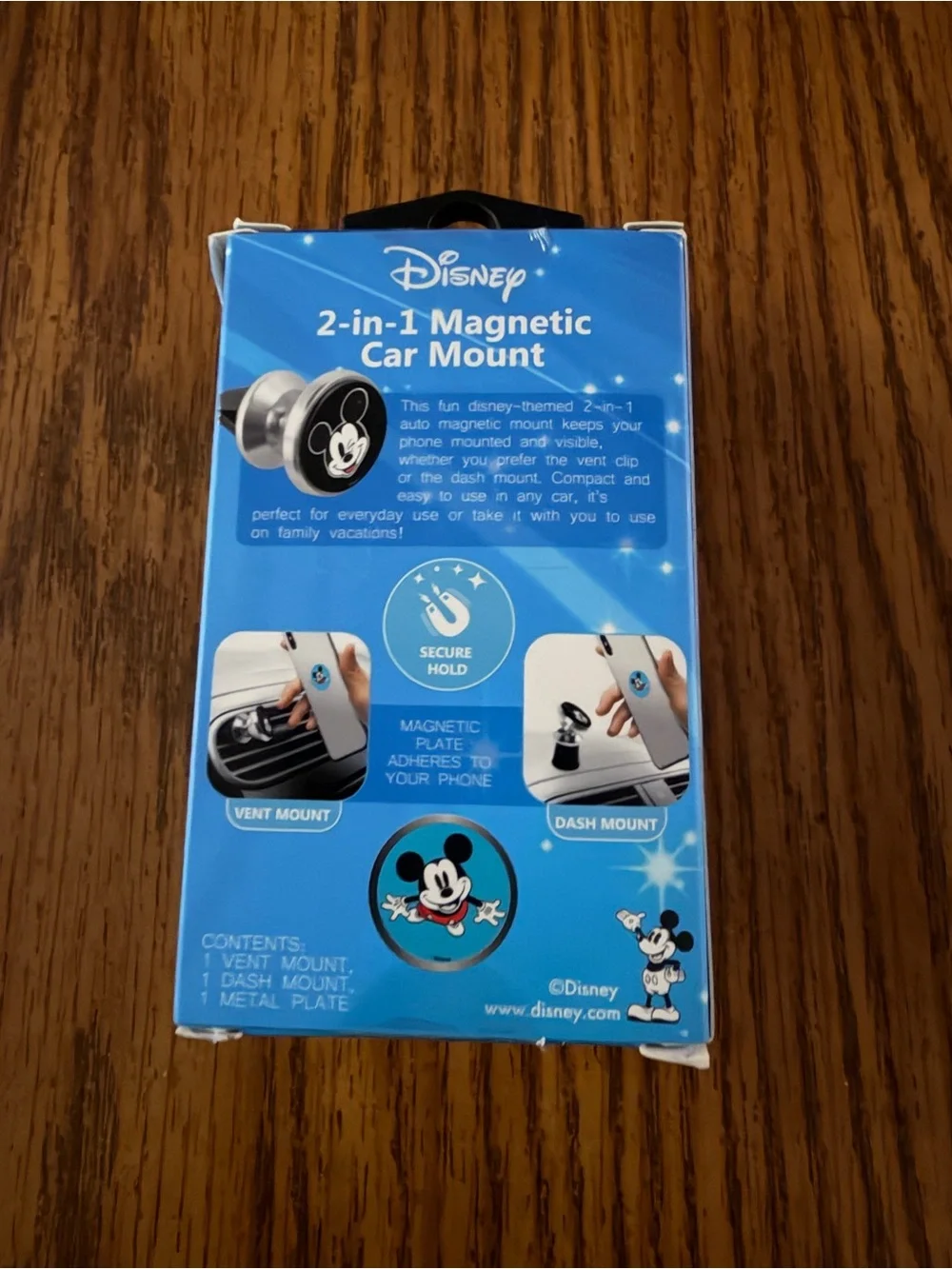 Disney Blue Mickey 2-in-1 Magnetic Car Mount